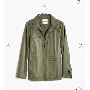 Madewell Fleet Utility Military Jacket Green